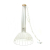 Lampa wisząca metalowa ażurowa LOFT Biała 75cm